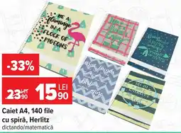 Carrefour Herlitz caiet a4 Ofertă