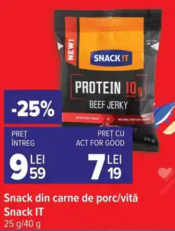 Carrefour Snack it snack din carne de porc/vită Ofertă