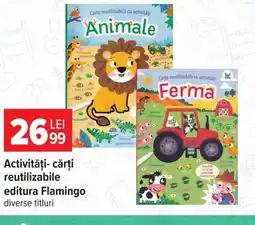 Carrefour Flamingo activități cărți reutilizabile Ofertă
