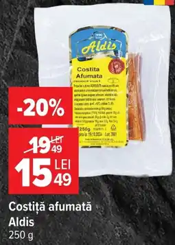 Carrefour Costiță afumată Aldis Ofertă