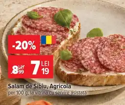 Carrefour Agricola salam de sibiu Ofertă