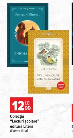 Carrefour Colectua lecturi scolare editura litera Ofertă