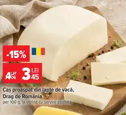 Carrefour Cas proaspat din lapte de vaca drag de romania Ofertă