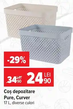 Carrefour Pure Curver coș depozitare Ofertă