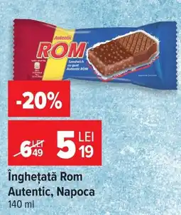 Carrefour Inghețată Rom Autentic Ofertă