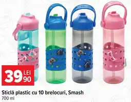 Carrefour Smash sticlă plastic cu 10 brelocuri Ofertă