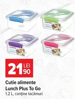 Carrefour sistema cutie alimente lunch plus to go Ofertă