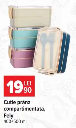 Carrefour Fely cutie prânz compartimentată Ofertă