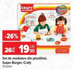 Carrefour Crafy set de modelare din plastilină Ofertă