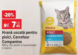 Carrefour Companino hrană uscată pentru pisici carrefour Ofertă