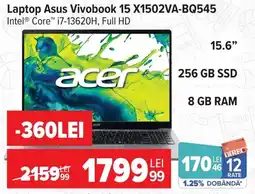 Carrefour Acer laptop Asus Vivobook 15 X1502VA-BQ545 Ofertă