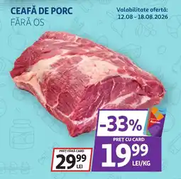 Auchan Auchan ceafă de porc fără os Ofertă