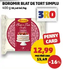 Penny Boromir blat de tort simplu Ofertă