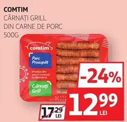 Auchan Comtim cârnați grill Ofertă