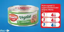 Carrefour Market Mandy pastă vegetală cu ciuperci/măsline/ardei/Original Ofertă