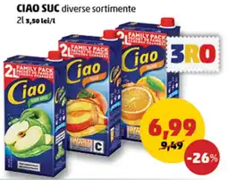 Penny Ciao suc diverse sortimente Ofertă