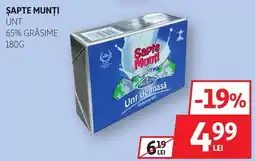 Auchan Șapte Munți unt de masă Ofertă