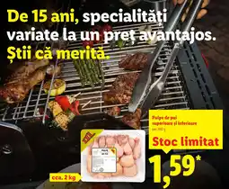Lidl Pulpe de pui Ofertă
