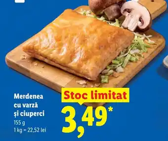 Merdenea cu varză și ciuperci