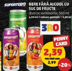 Penny Bere fara alcool cu suc de fructe Ofertă
