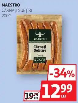 Auchan Maestro cârnați subțiri Ofertă