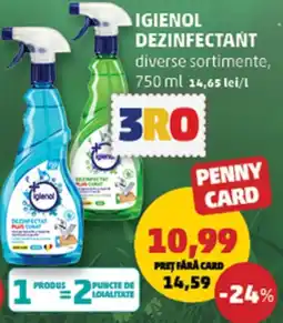 Penny Igienol dezinfectant Ofertă