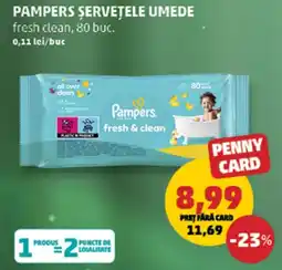 Penny Pampers șervețele umede Ofertă