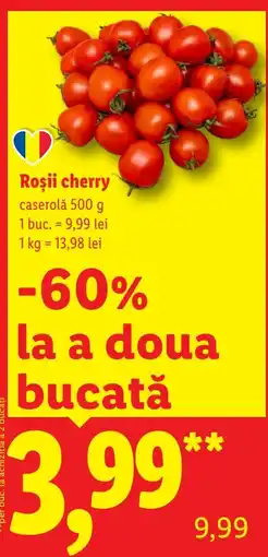 Lidl Roșii cherry Ofertă