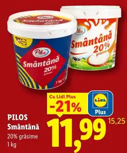 Lidl Pilos Smântână Ofertă