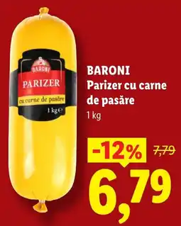 Lidl Baroni parizer cu carne de pasare Ofertă