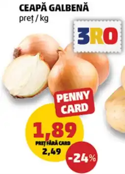 Penny Penny Card ceapă galbenă Ofertă