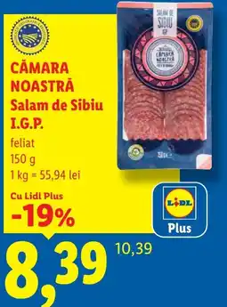 Lidl Cămara Noastră Salam de Sibiu Ofertă