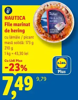 Lidl Nautica file marinat de hering Ofertă