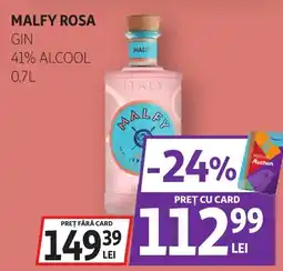 Auchan Malfy rosa gin Ofertă