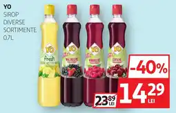 Auchan Yo sirop diverse sortimente Ofertă