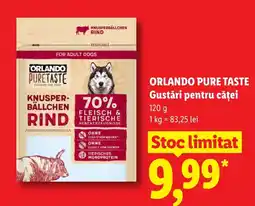 Lidl Orlando pure taste gustări pentru câței Ofertă