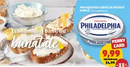 Penny philadelphia cremă de brânză simplă Ofertă