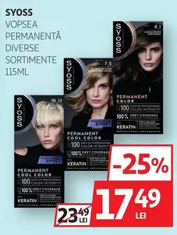 Auchan Syoss vopsea permanentă diverse sortimente Ofertă