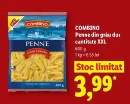 Lidl Combino penne din grâu dur Ofertă