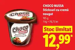 Lidl Choco nussa sticksuri cu cremă nougat Ofertă