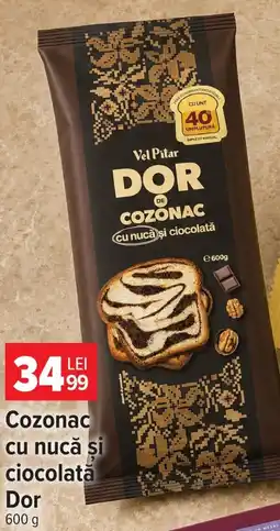Carrefour Market Vel Pitar Dor de Cozonac cu nucă și ciocolată Ofertă