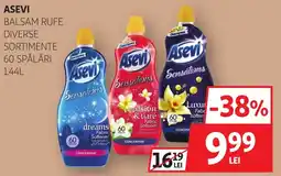 Auchan Asevi balsam rufe diverse sortimente Ofertă