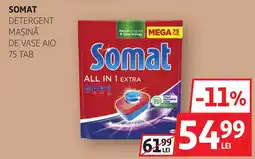 Auchan Somat detergent mașină de vase aio Ofertă