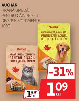 Auchan Auchan hrană umedă pentru câini/pisici Ofertă