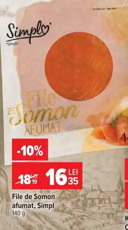 Carrefour Market Simplu file de somon afumat Ofertă