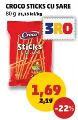 Penny Croco sticks cu sare Ofertă