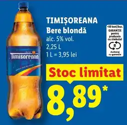 Lidl Timișoreana Bere blondă Ofertă