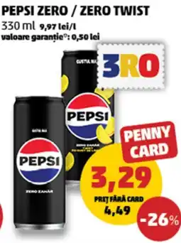 Penny Pepsi zero / zero twist Ofertă