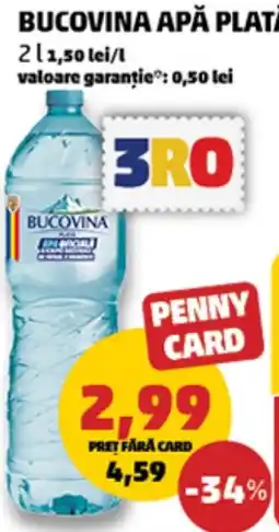 Penny Bucovina apă plată Ofertă