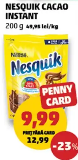 Penny Nesquik cacao instant Ofertă